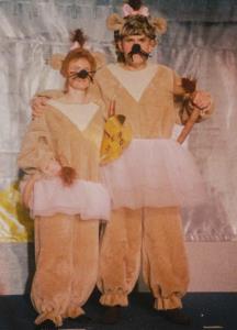 Rosalind Clayton & Peter Evans as The Cowardly Lion