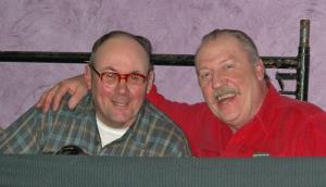 Jack Brooks and Mike Gough in the sound booth