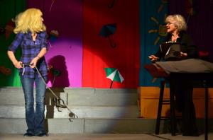 Anne Pipe auditioning her...dog? for Karen Hunt